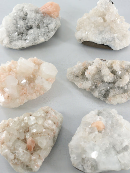 Apophyllite Clusters Set of 6 - Expert Vendor of Wholesale Crystals