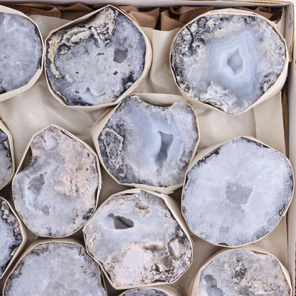 Trancas Geodes Flat of 13 - Expert Wholesale and Supplier of Wholesale Crystals & Bulk Gemstones, ["Geodes","las trancas","Mexico","Trancas","Trancas Geodes"]