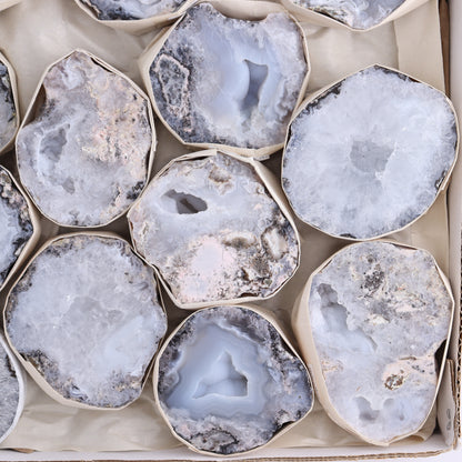 Trancas Geodes Flat of 13 - Expert Wholesale and Supplier of Wholesale Crystals & Bulk Gemstones, ["Geodes","las trancas","Mexico","Trancas","Trancas Geodes"]