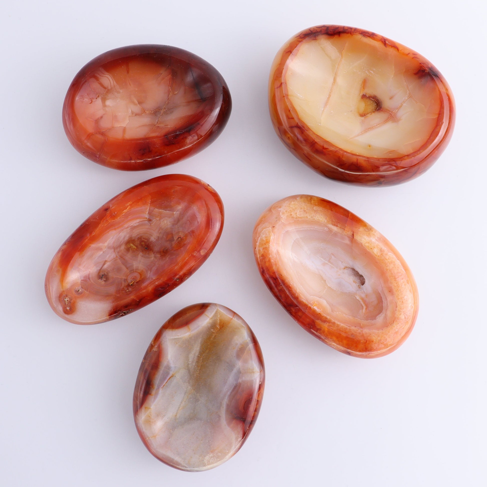 Carnelian Bowls Set of 5 - Expert Wholesale and Supplier of Wholesale Crystals & Bulk Gemstones, ["Bowls","carnelian","Madagascar"]