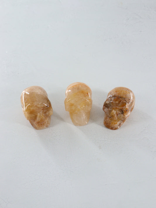 Golden Healer Skulls Set of 3 - Expert Vendor of Wholesale Crystals