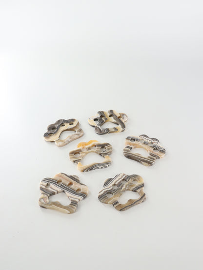 Yellow Zebra Onyx Paw Carvings - Expert Supplier of Wholesale Crystals & Bulk Gemstones