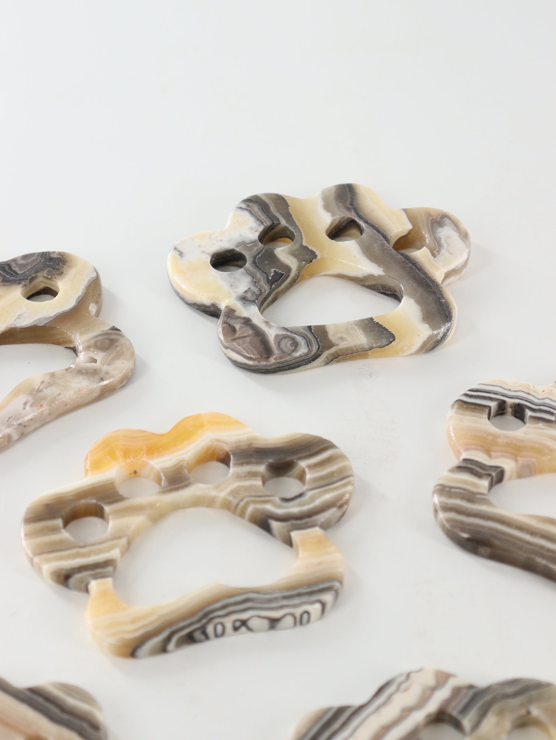 Yellow Zebra Onyx Paw Carvings - Expert Supplier of Wholesale Crystals & Bulk Gemstones