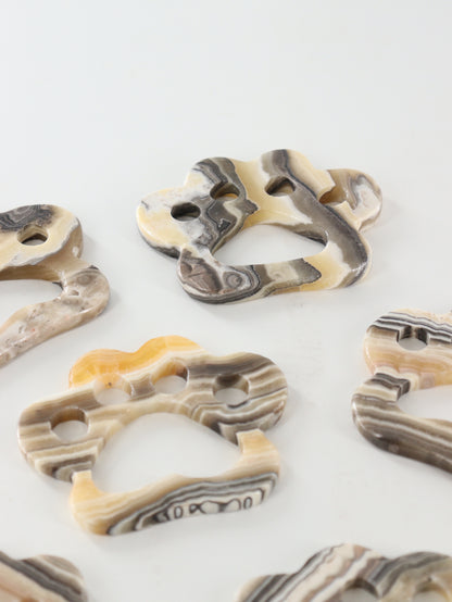 Yellow Zebra Onyx Paw Carvings - Expert Supplier of Wholesale Crystals & Bulk Gemstones