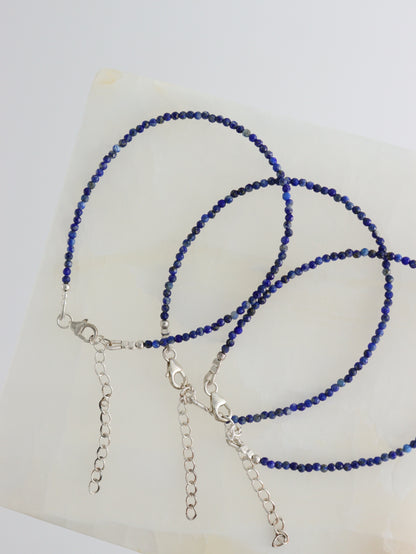 Sterling Silver Lapis Adjustable Bracelets - Expert Supplier of Wholesale Crystals & Bulk Gemstones