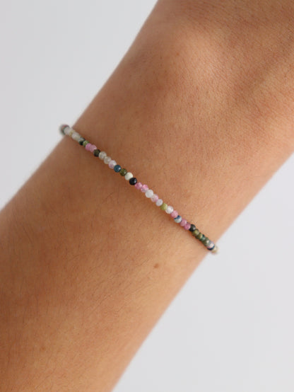 Sterling Silver Tourmaline Adjustable Bracelets - Expert Supplier of Wholesale Crystals & Bulk Gemstones