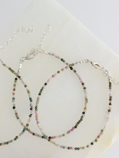 Sterling Silver Tourmaline Adjustable Bracelets - Expert Supplier of Wholesale Crystals & Bulk Gemstones