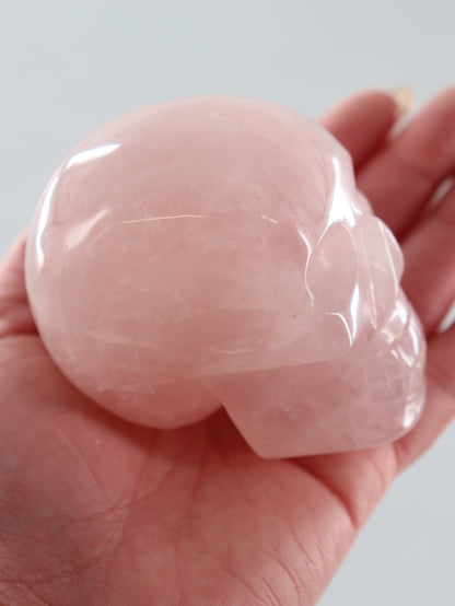 Rose Quartz Skulls Set of 3 - Expert Vendor of Wholesale Crystals