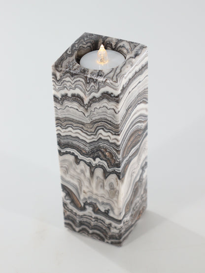 Zebra Onyx Candle Holders Set of 3 - Expert Wholesale and Supplier of Wholesale Crystals & Bulk Gemstones, ["Accessories","Candle Holder","Catalog Onyx","Mexico","Onyx"]