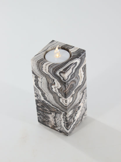 Zebra Onyx Candle Holders Set of 3 - Expert Wholesale and Supplier of Wholesale Crystals & Bulk Gemstones, ["Accessories","Candle Holder","Catalog Onyx","Mexico","Onyx"]