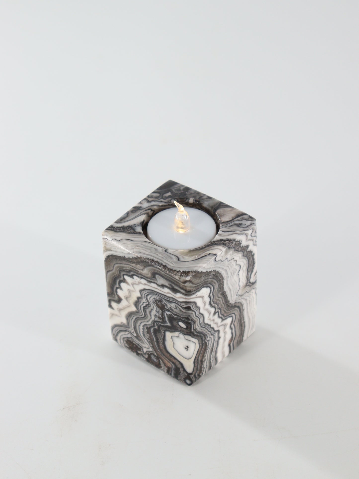 Zebra Onyx Candle Holders Set of 3 - Expert Wholesale and Supplier of Wholesale Crystals & Bulk Gemstones, ["Accessories","Candle Holder","Catalog Onyx","Mexico","Onyx"]