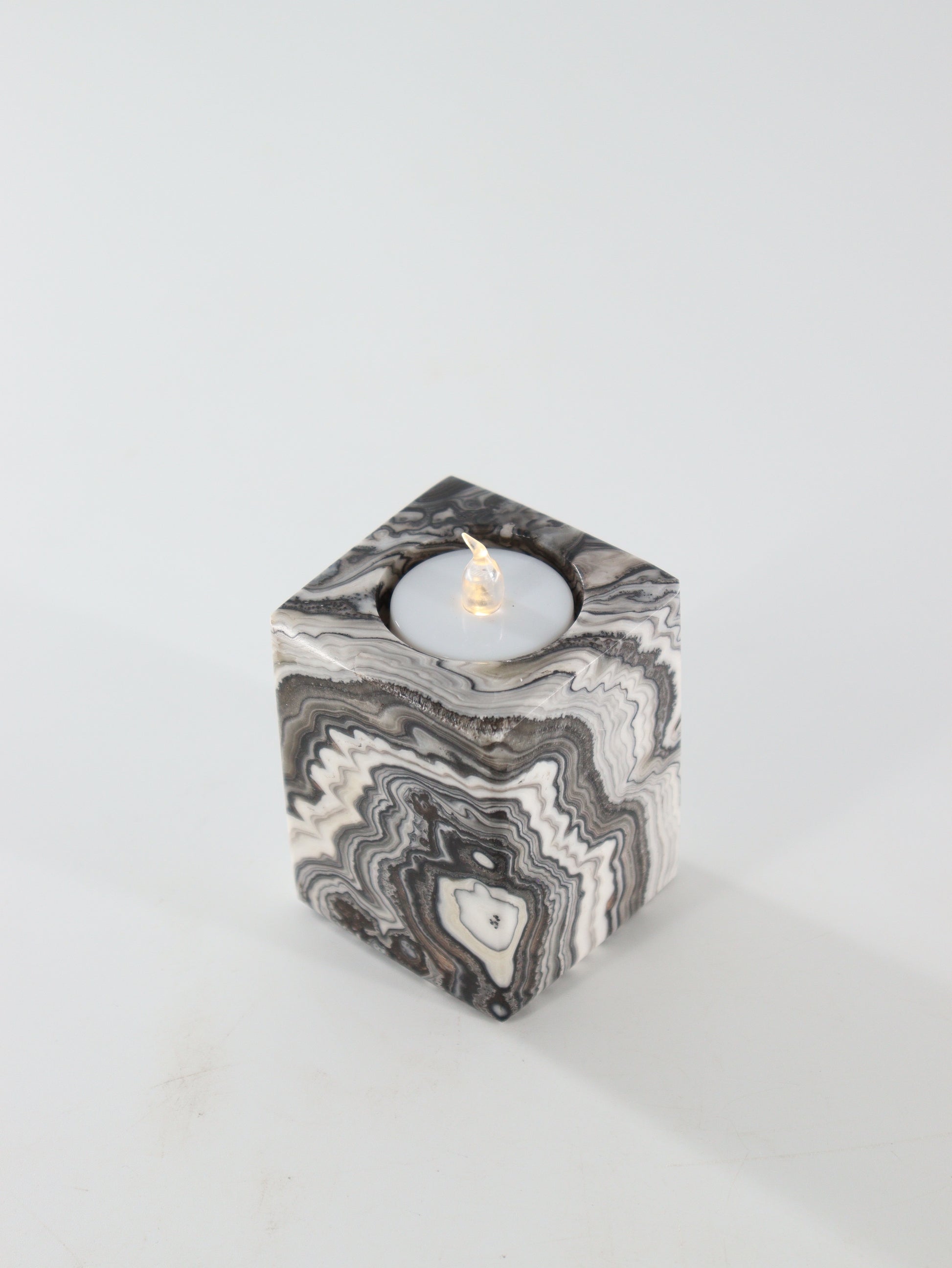 Zebra Onyx Candle Holders Set of 3 - Expert Wholesale and Supplier of Wholesale Crystals & Bulk Gemstones, ["Accessories","Candle Holder","Catalog Onyx","Mexico","Onyx"]