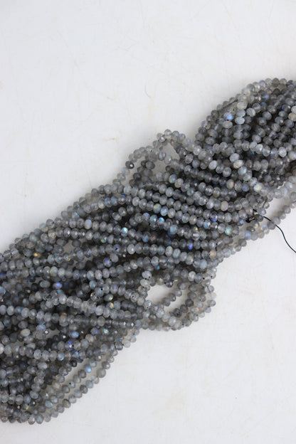 Labradorite 4x6 mm Faceted Beads