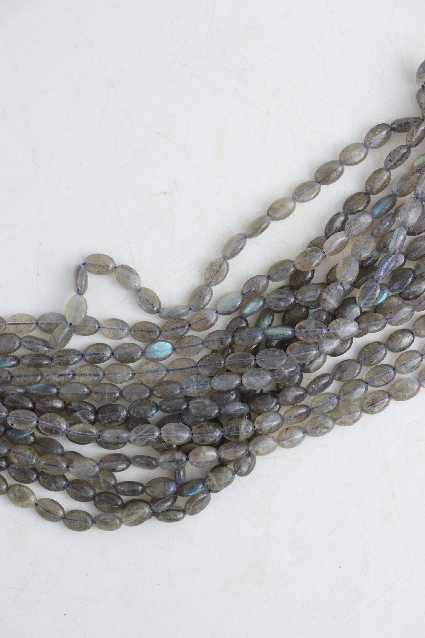 Labradorite Oval 8x12 mm Beads