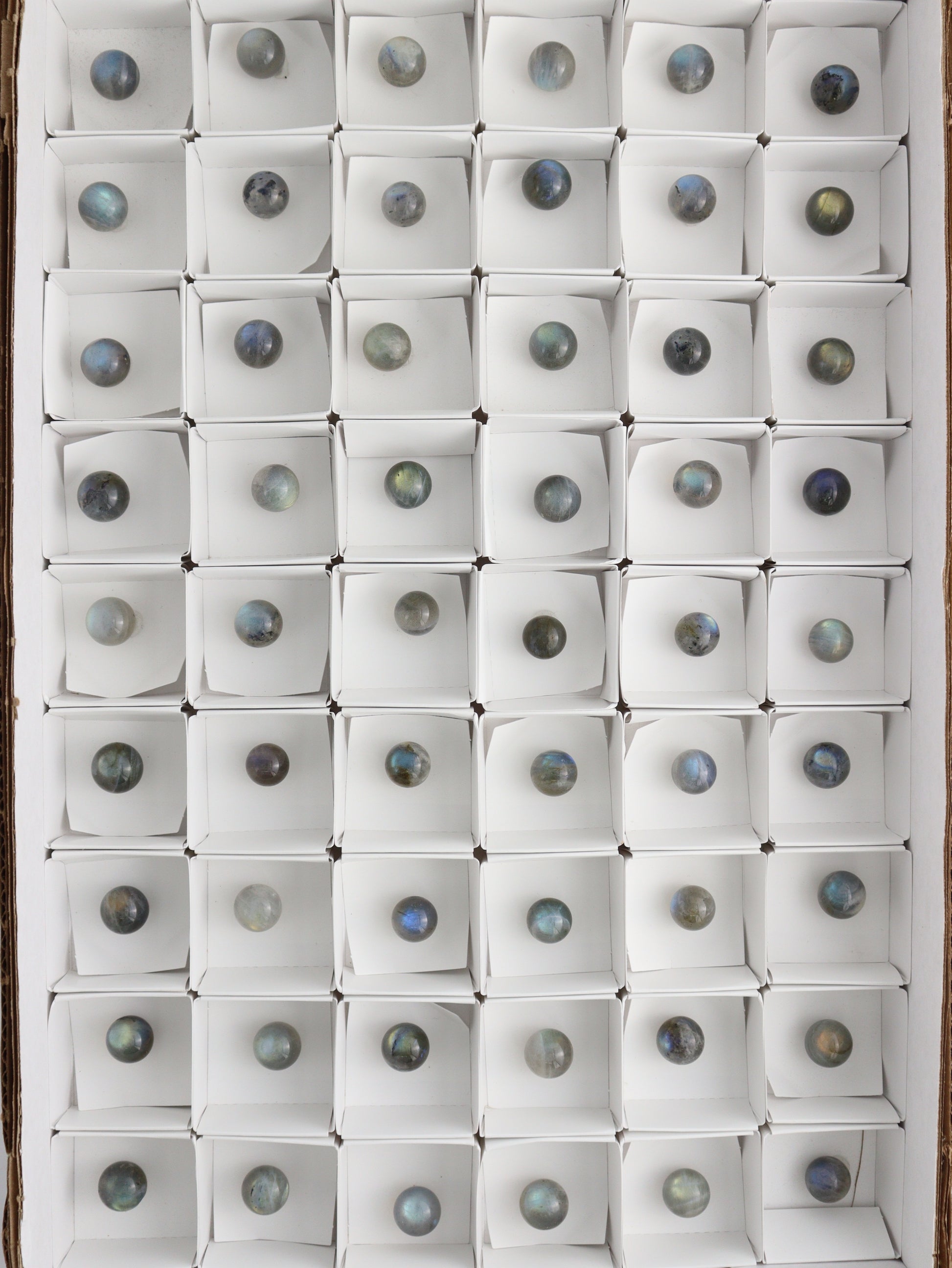 Labradorite Spheres Flat - Expert Wholesale and Supplier of Wholesale Crystals & Bulk Gemstones, ["Flats","Labradorite","Spheres"]