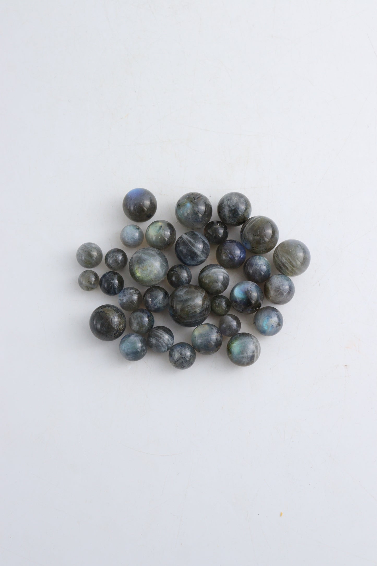 (250 grams) Labradorite Mini Spheres