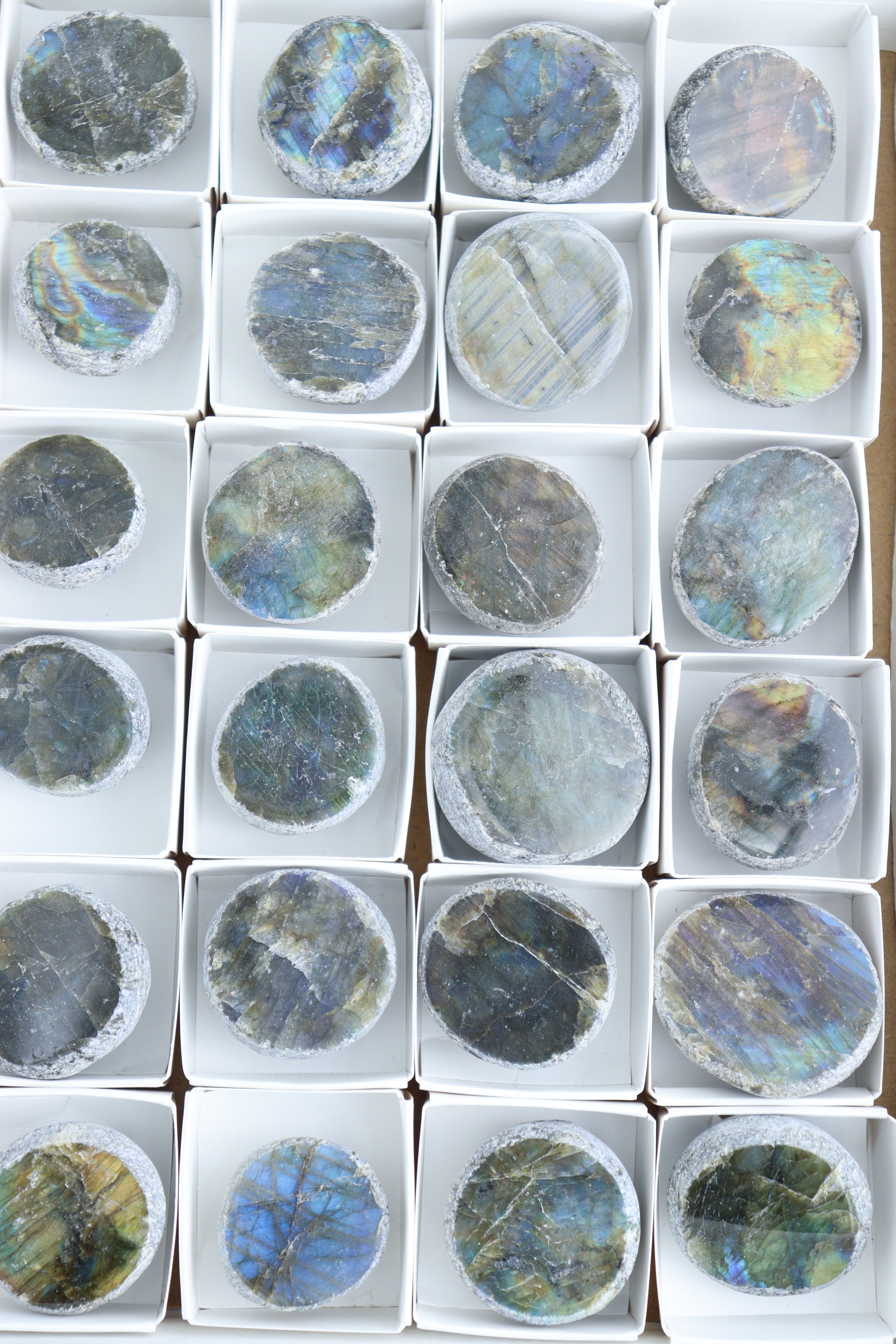 Labradorite Flats | Wholesale Crystals Vendor – Mi Esperanza Minerals