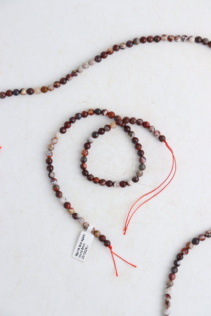 Laguna Lace Agate Round 6mm Beads