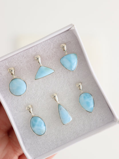Sterling Silver Larimar Pendants - Expert Wholesale and Supplier of Wholesale Crystals & Bulk Gemstones, []