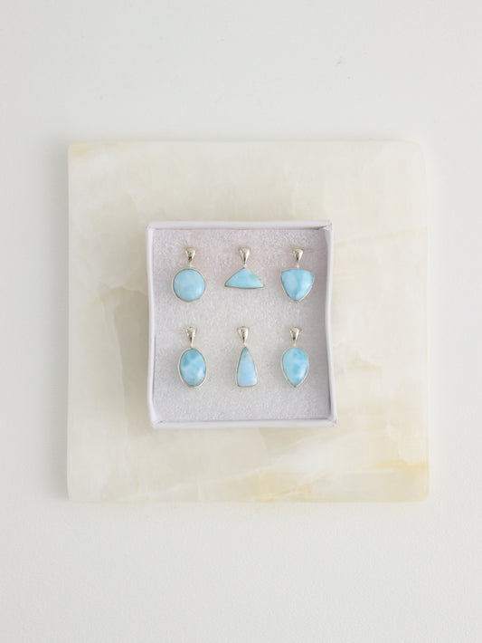 Sterling Silver Larimar Pendants