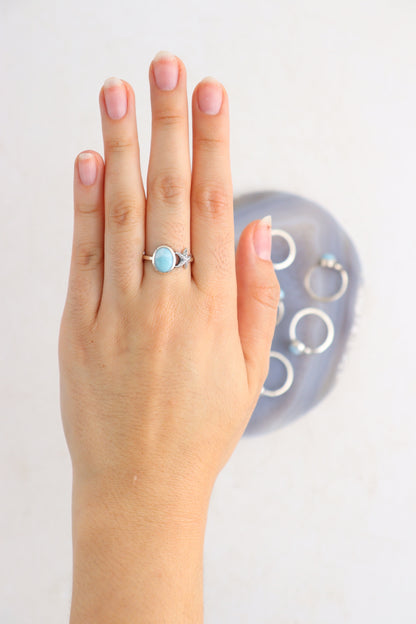 Larimar Rings Set of 6