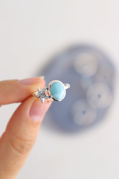 Larimar Rings Set of 6