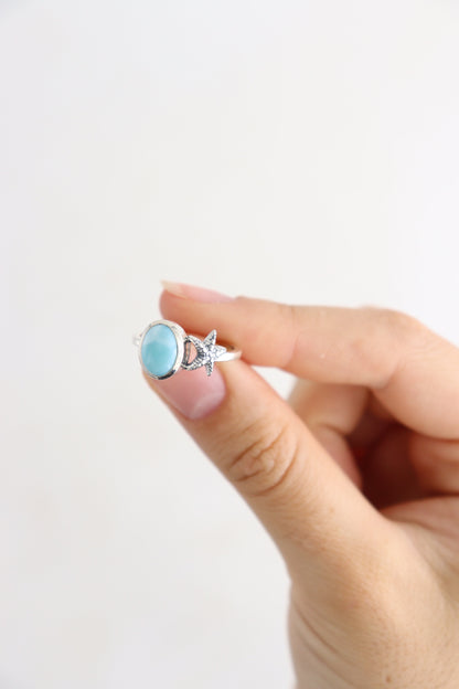 Larimar Rings Set of 6