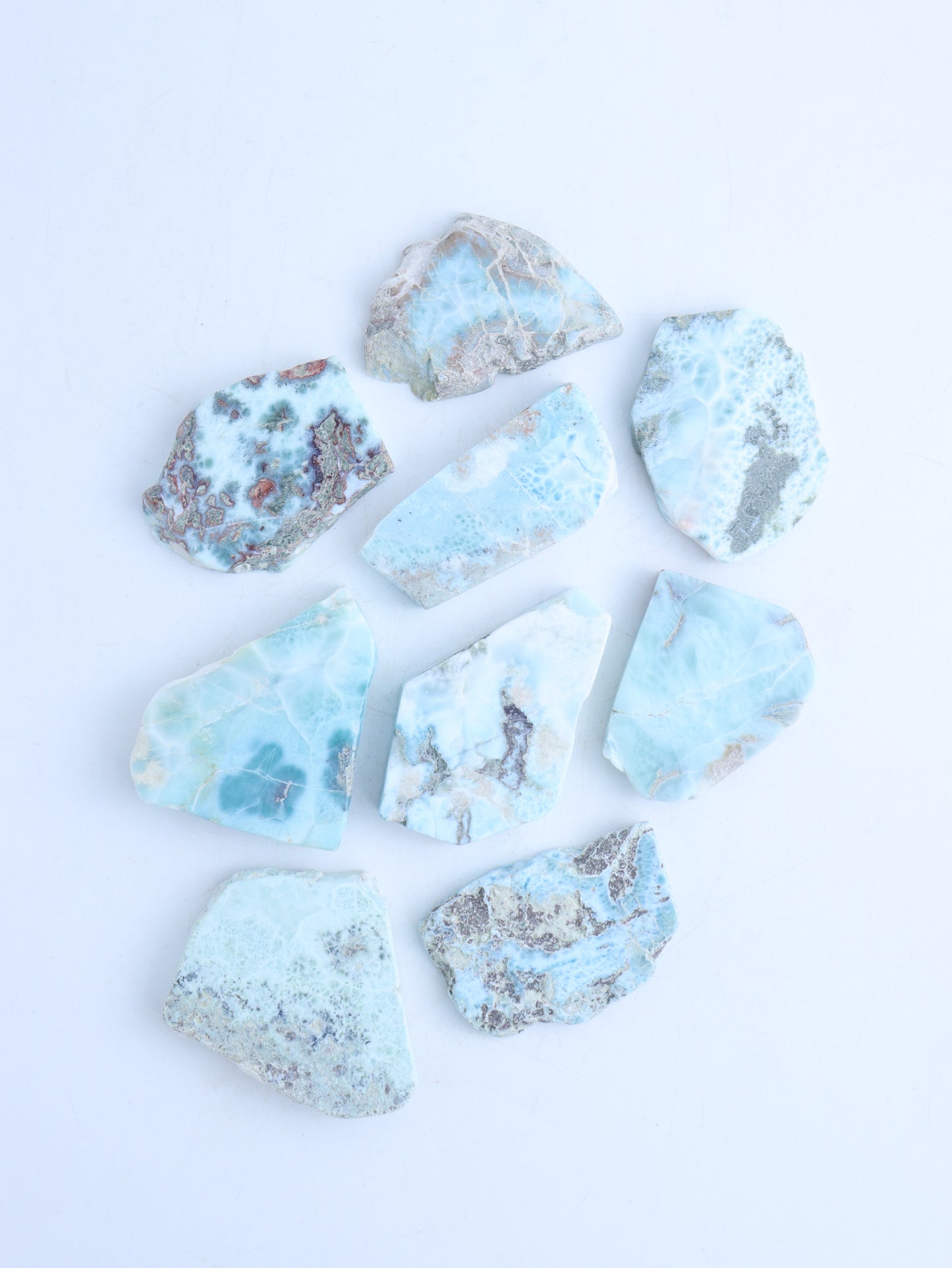 Larimar Slices - Expert Wholesale and Supplier of Wholesale Crystals & Bulk Gemstones, ["Larimar","Slices and Slabs"]