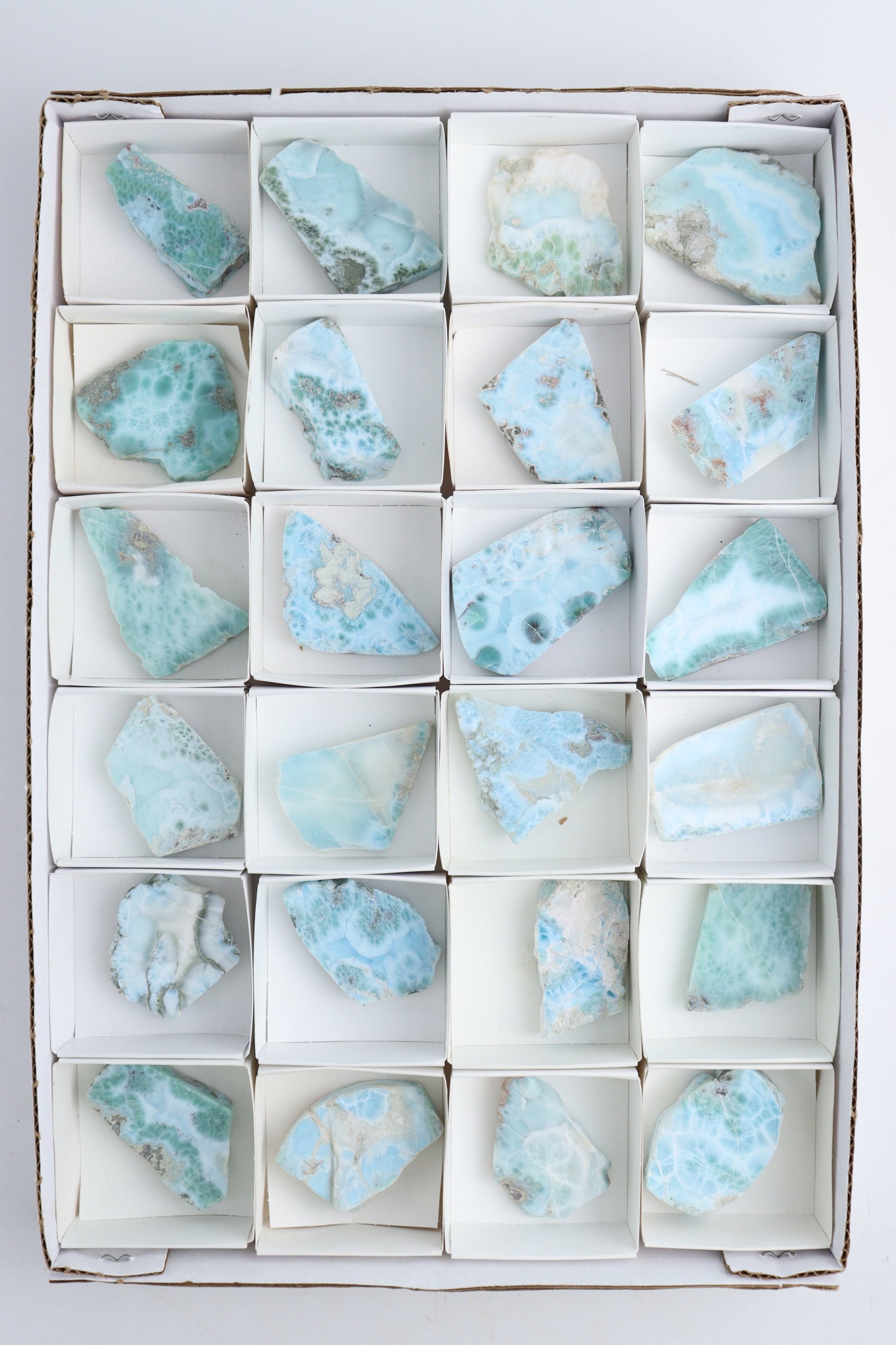 Larimar Slices and Slabs - Expert Supplier of Wholesale Crystals & Bulk Gemstones