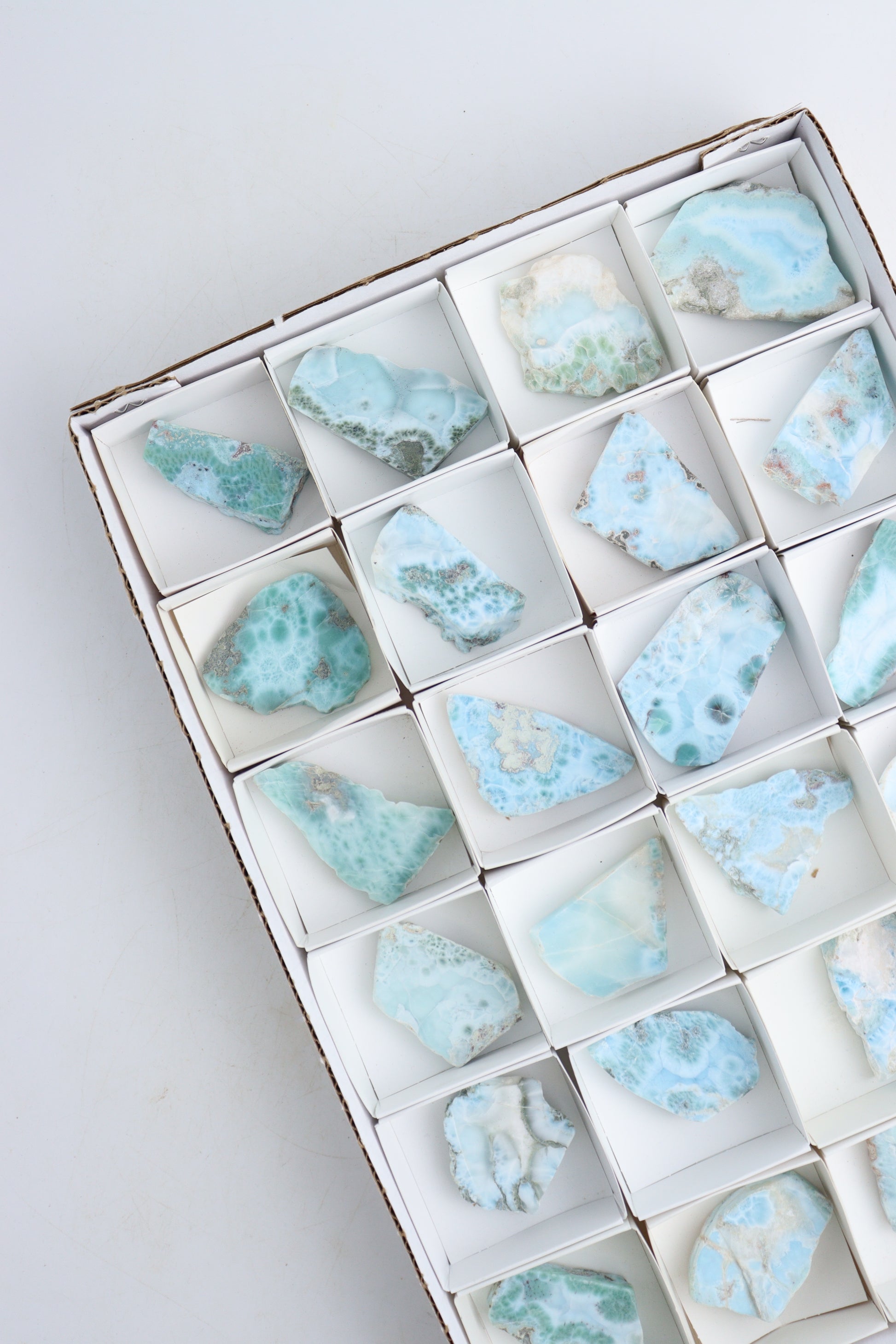 Larimar Slices and Slabs - Expert Supplier of Wholesale Crystals & Bulk Gemstones