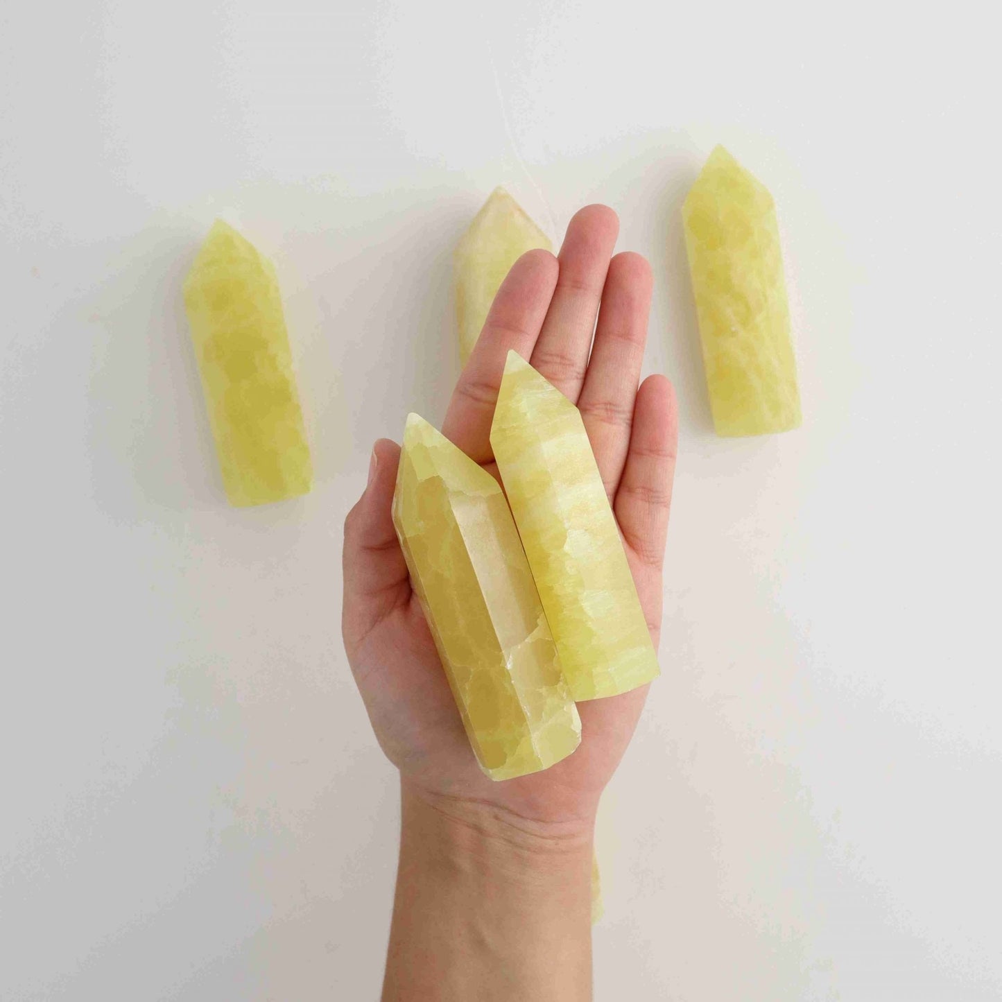 Lemon Calcite Towers - Expert Vendor of Wholesale Crystals