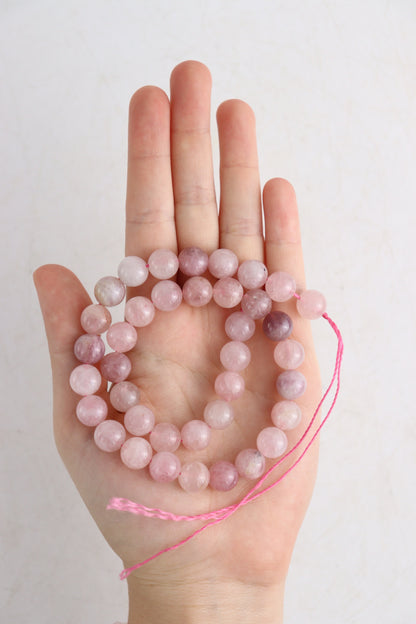 Madagascar Rose Quartz 10mm Round Beads