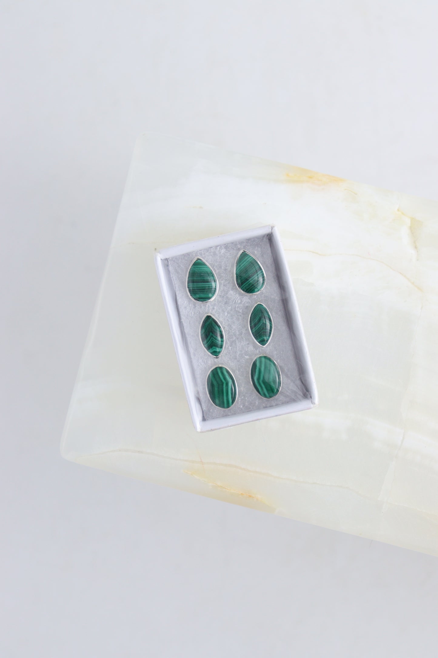 Malachite Earring Studs - Mi Esperanza Minerals