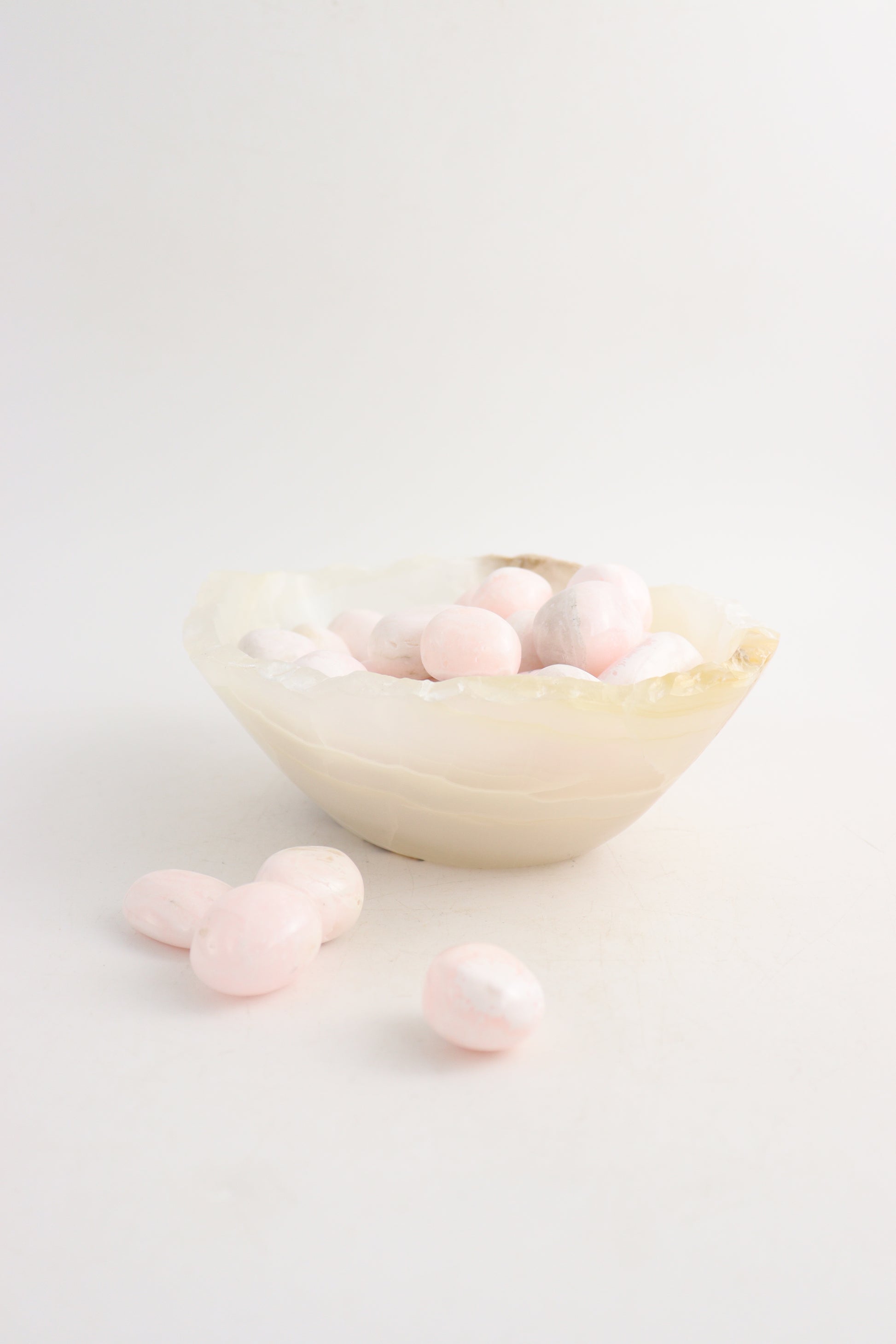 Manganocalcite Tumbles and Onyx Bowl - Expert Wholesale and Supplier of Wholesale Crystals & Bulk Gemstones, ["Bowls","manganocalcite","Mexico","onyx","Tumbles"]