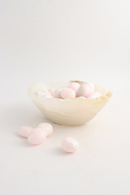 Manganocalcite Tumbles and Onyx Bowl - Expert Wholesale and Supplier of Wholesale Crystals & Bulk Gemstones, ["Bowls","manganocalcite","Mexico","onyx","Tumbles"]