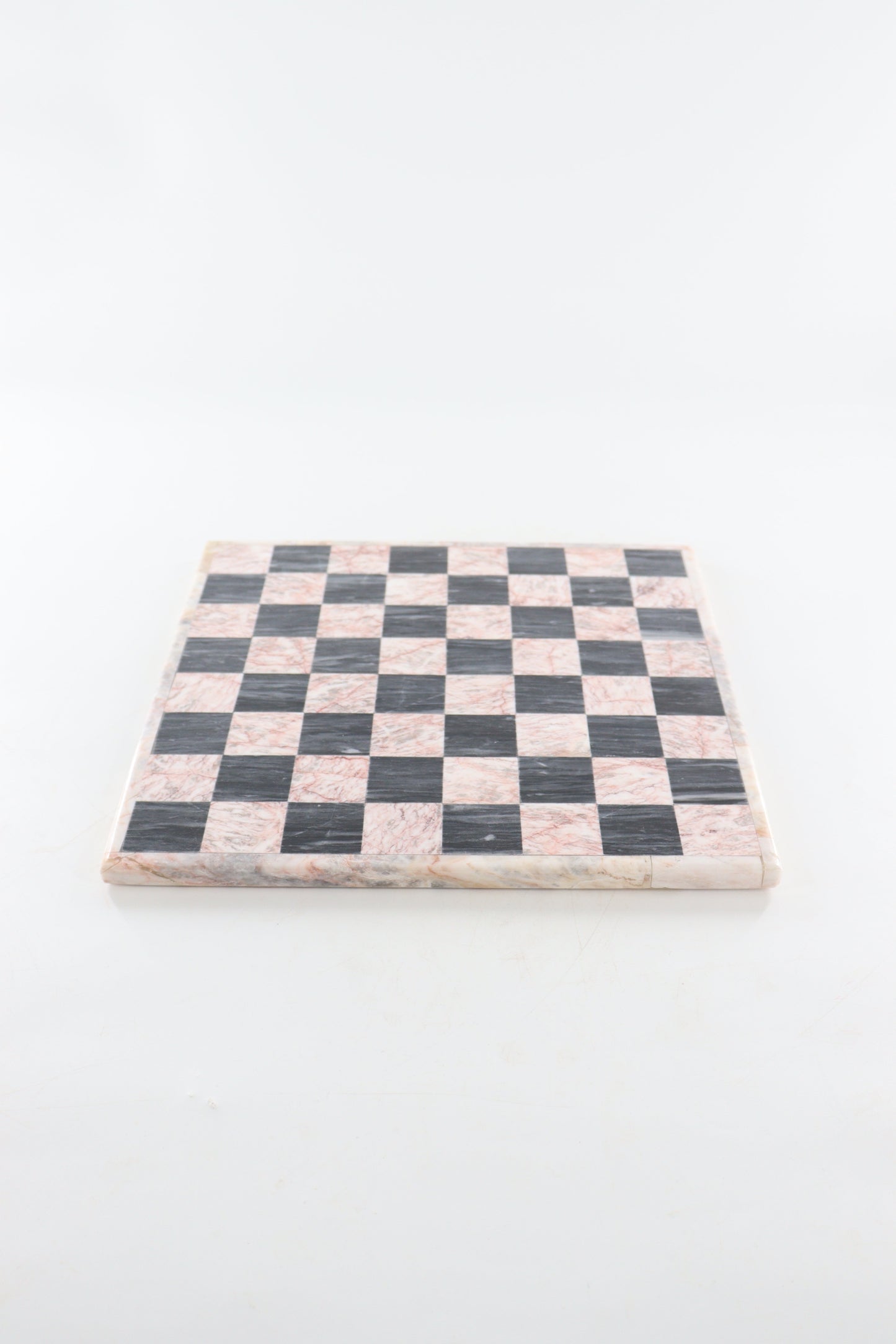 Marble Black and Red Chess Set (Large)