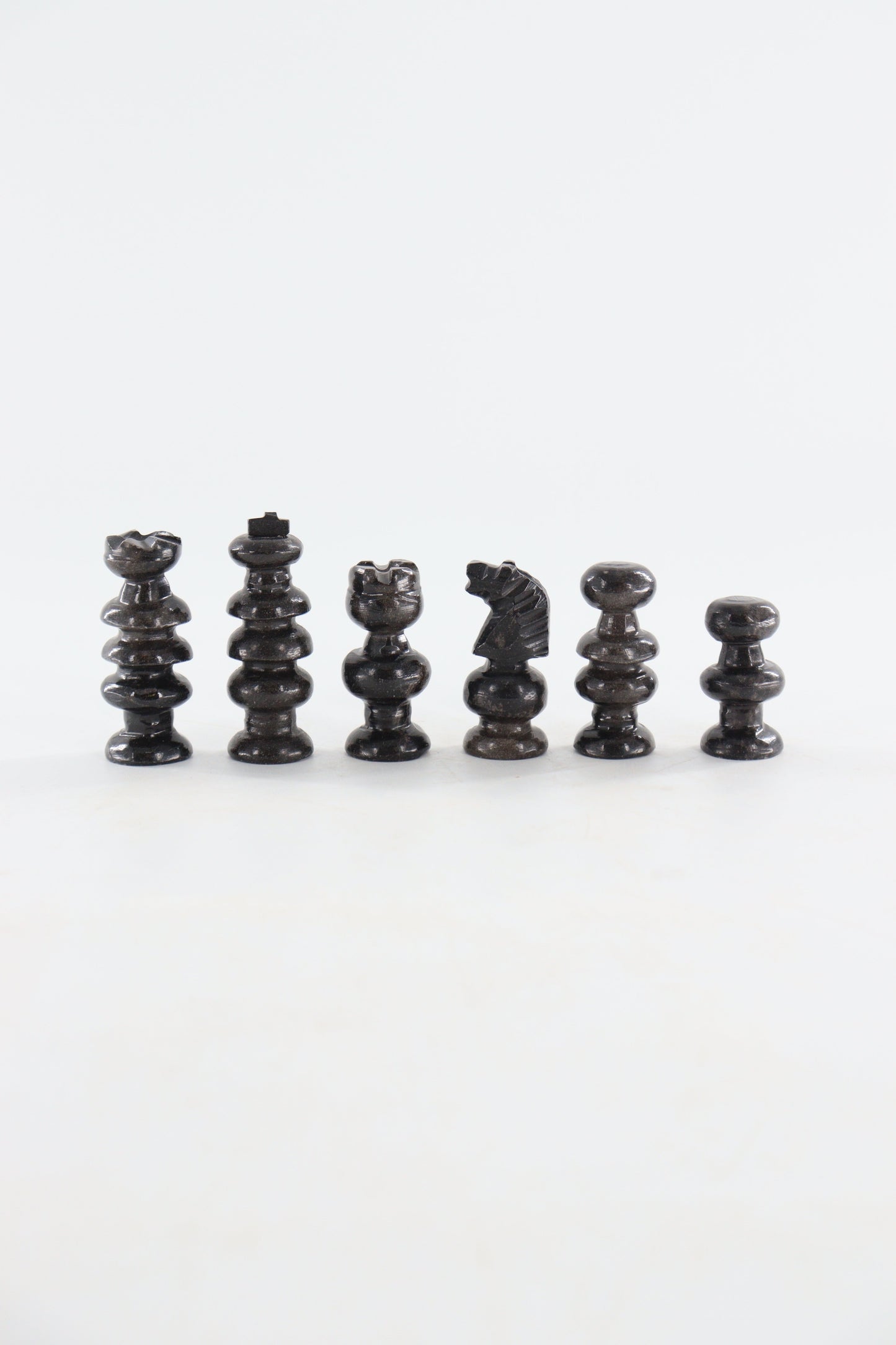 Marble Black and White Chess Set (Large)