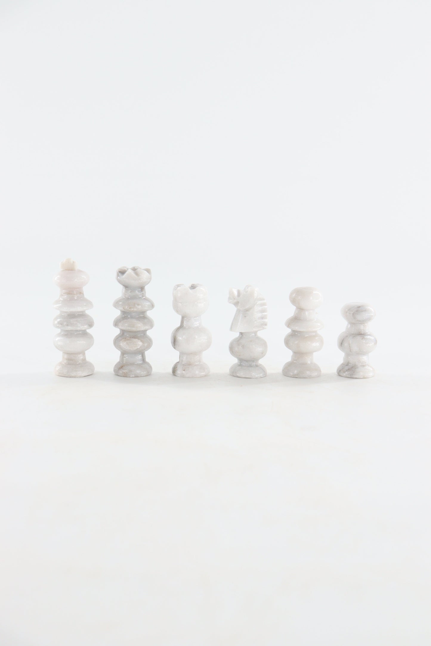 Marble Black and White Chess Set (Large)