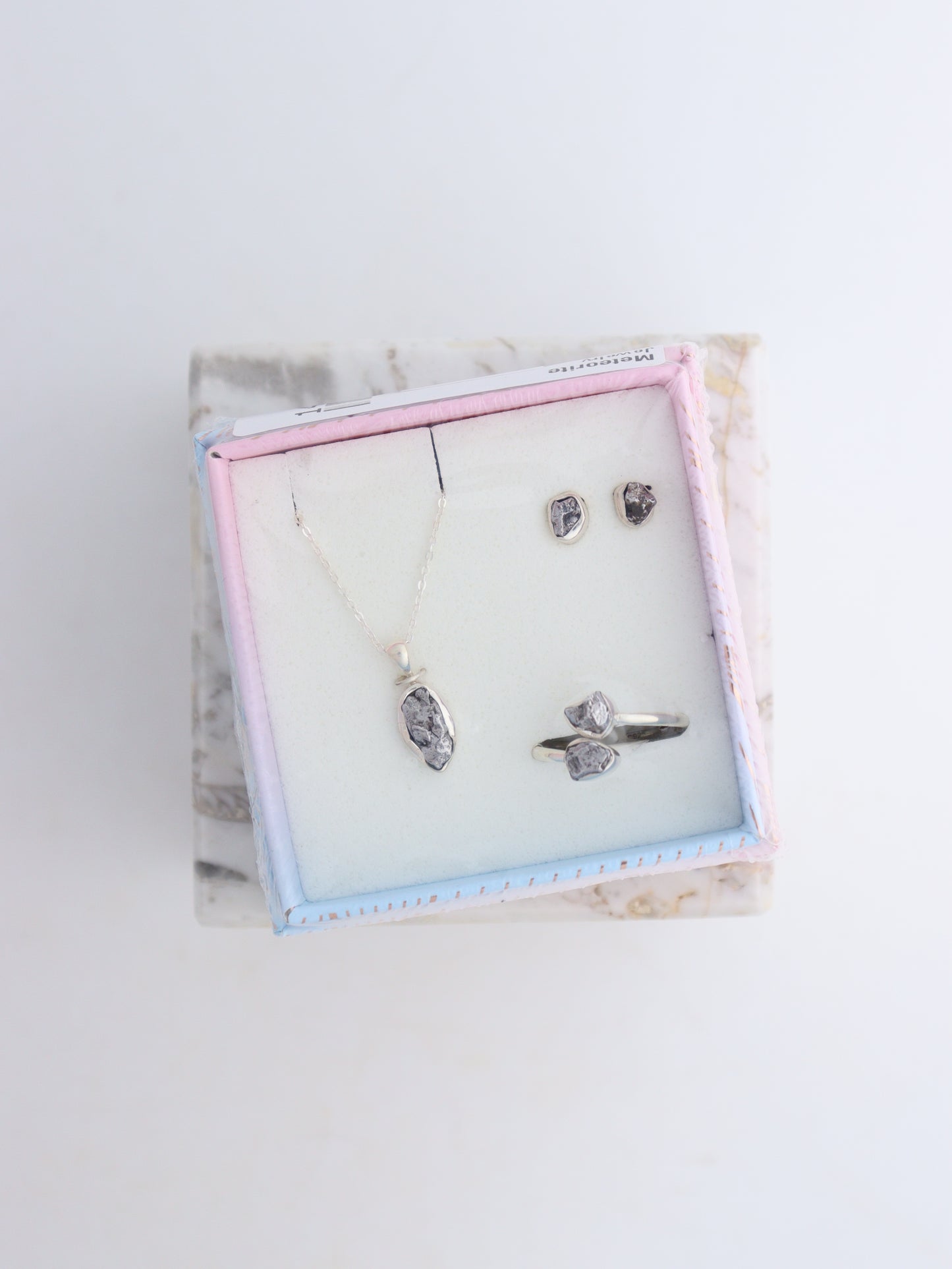 Meteorite Jewelry Set - Expert Wholesale and Supplier of Wholesale Crystals & Bulk Gemstones, ["earrings","Jewelry","Meteorite","Pendant","Ring","rings","Set"]