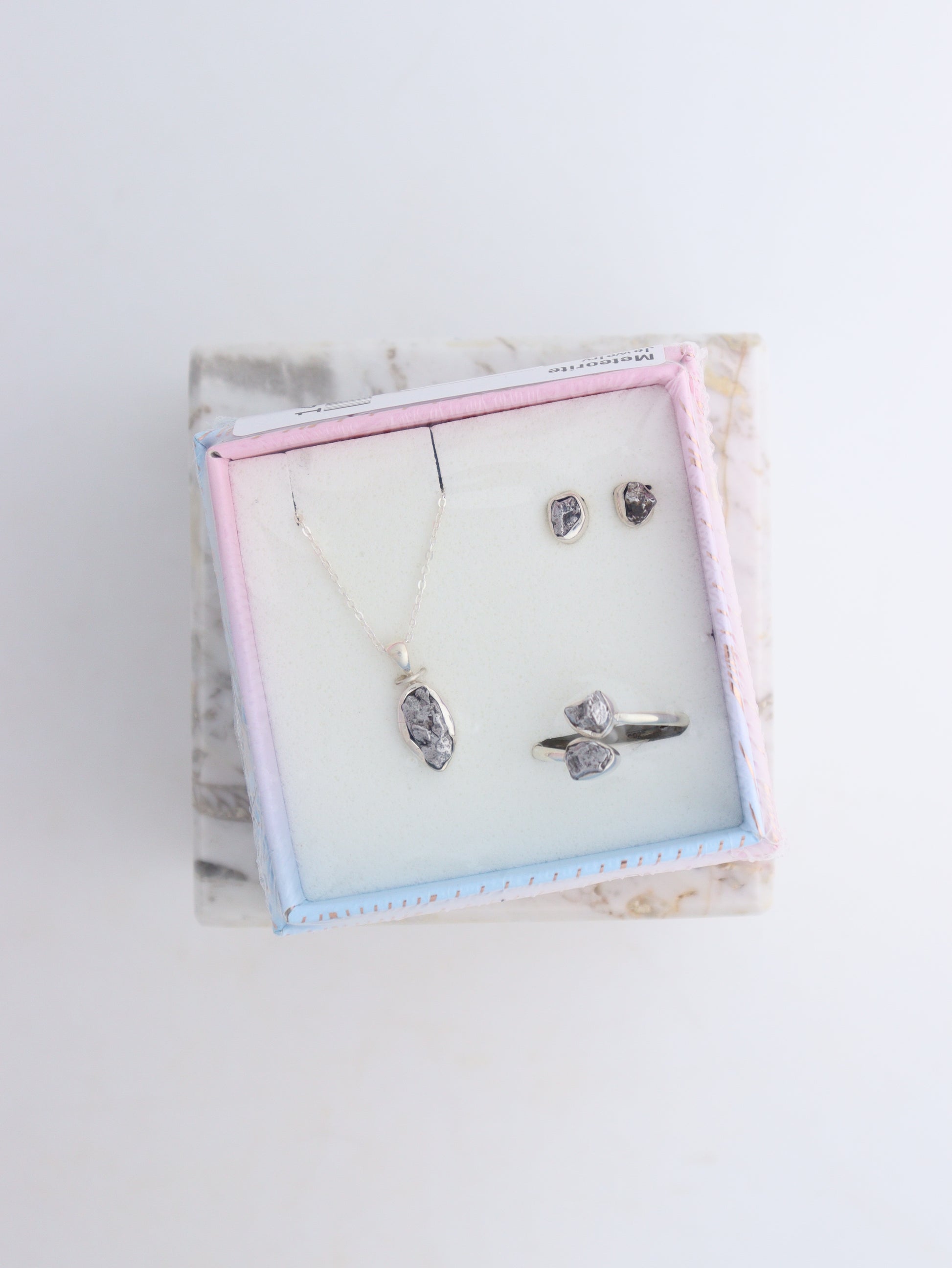 Meteorite Jewelry Set - Expert Wholesale and Supplier of Wholesale Crystals & Bulk Gemstones, ["earrings","Jewelry","Meteorite","Pendant","Ring","rings","Set"]