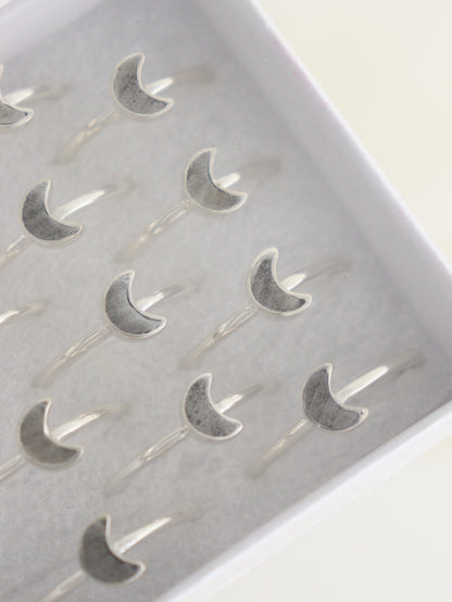 Sterling Silver Campo del Cielo Meteorite Rings Set of 12 - Expert Wholesale and Supplier of Wholesale Crystals & Bulk Gemstones, ["rings"]