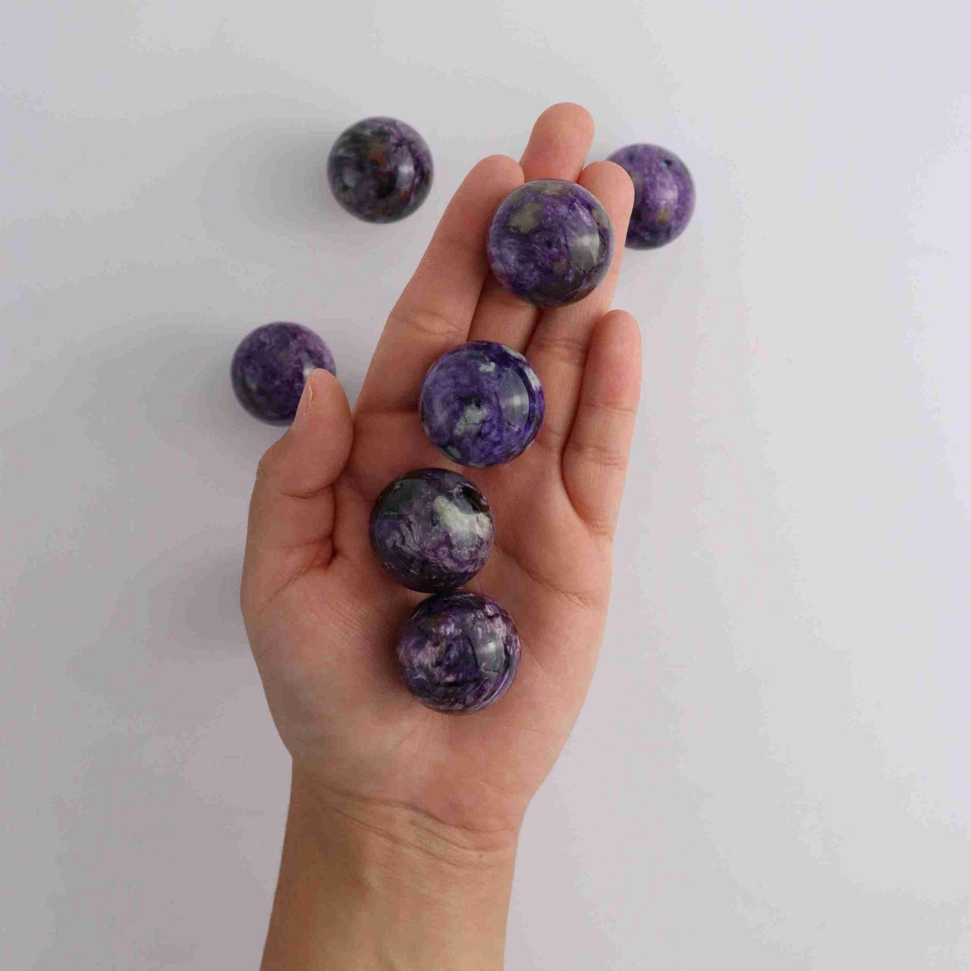 ONE 3cm Charoite Sphere - Expert Vendor of Wholesale Crystals