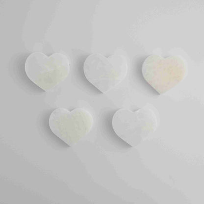 ONE Selenite/Satin Spar 6cm Flat Heart - Expert Vendor of Wholesale Crystals