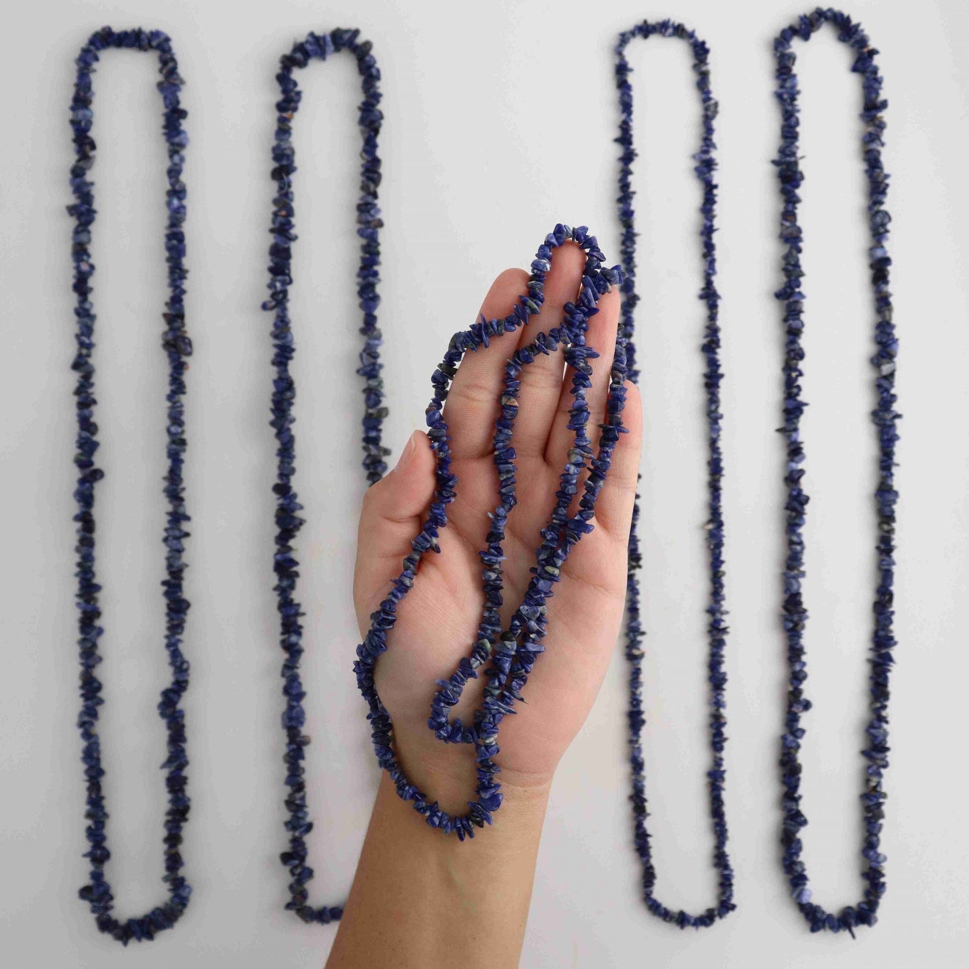 ONE Sodalite Chip Necklace - Expert Vendor of Wholesale Crystals