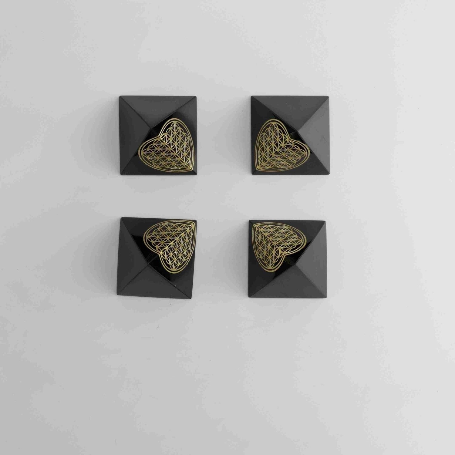 Obsidian Pyramid Flower of Life - Expert Wholesale and Supplier of Wholesale Crystals & Bulk Gemstones, ["Mexico","Obsidian","Pyramids"]