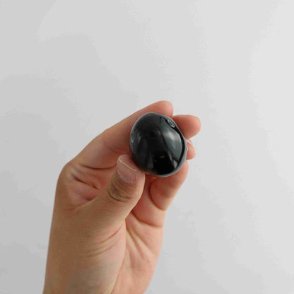 Obsidian Small Eggs with two holes - Expert Vendor of Wholesale Crystals