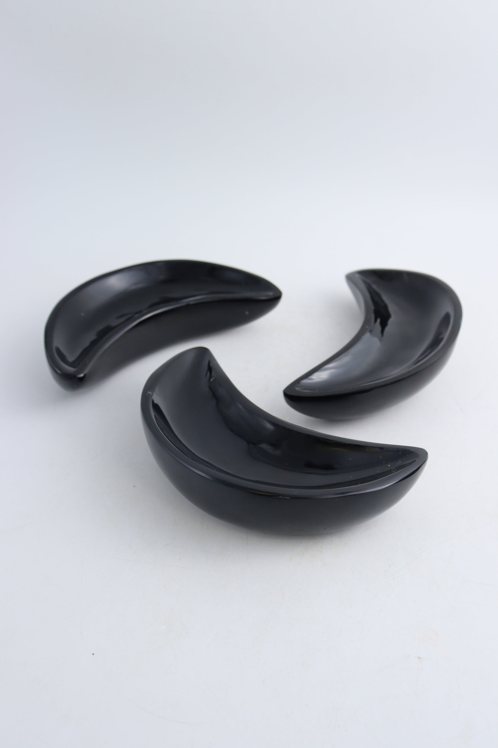 One - Obsidian Moon Bowl - Expert Wholesale and Supplier of Wholesale Crystals & Bulk Gemstones, ["Bowls","Mexico","Obsidian"]