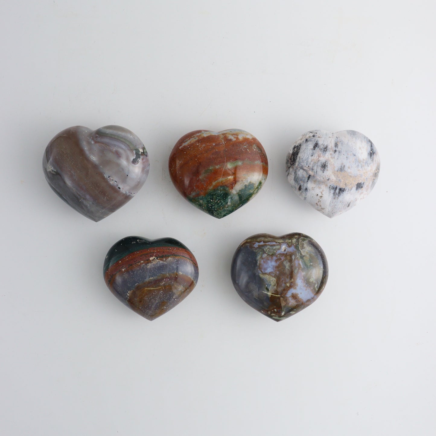 Ocean Jasper Hearts - Expert Wholesale and Supplier of Wholesale Crystals & Bulk Gemstones, ["Hearts","Madagascar","Ocean Jasper"]