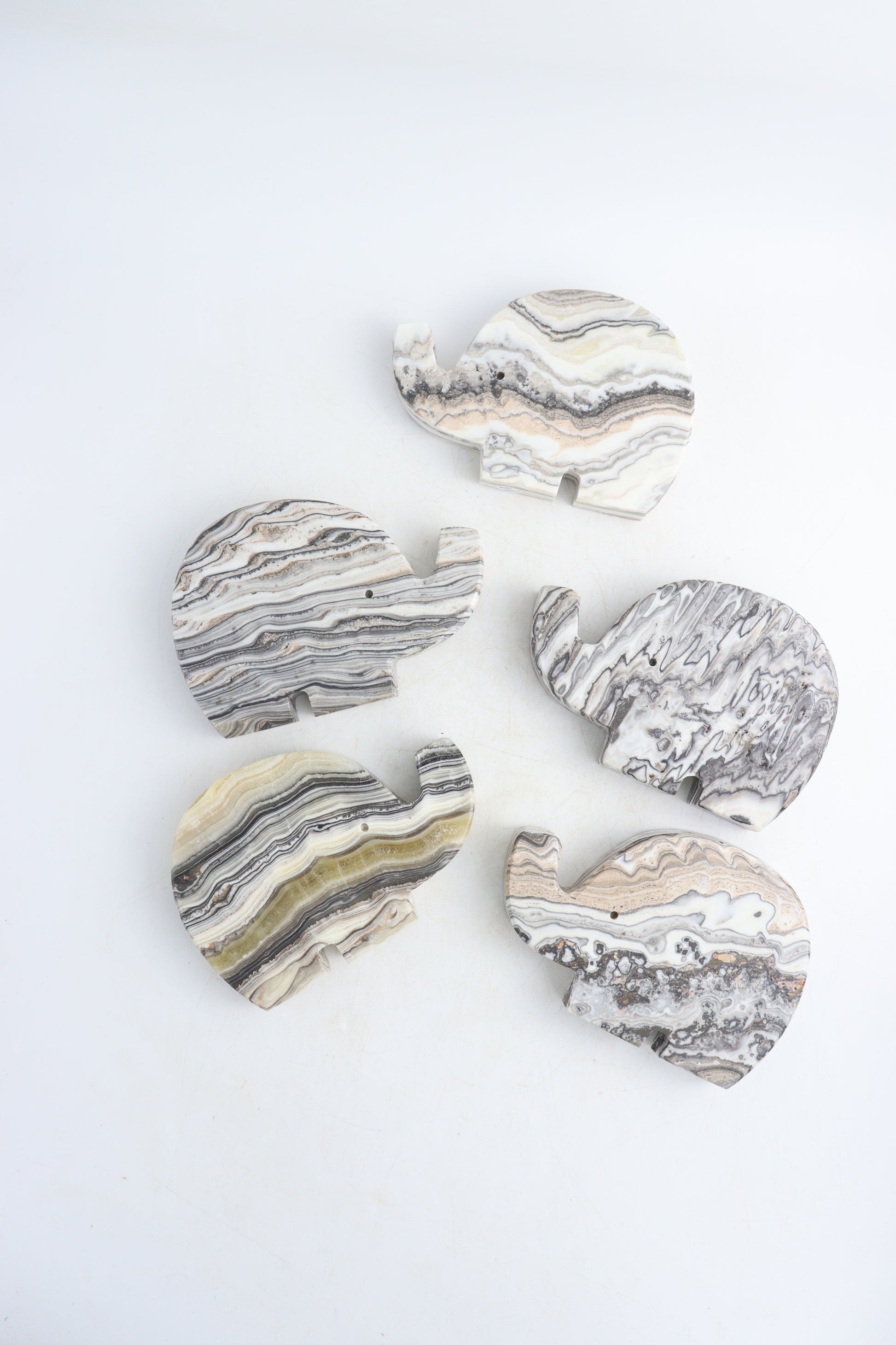 Onyx Animal Carvings Set of 5 - Expert Supplier of Wholesale Crystals & Bulk Gemstones