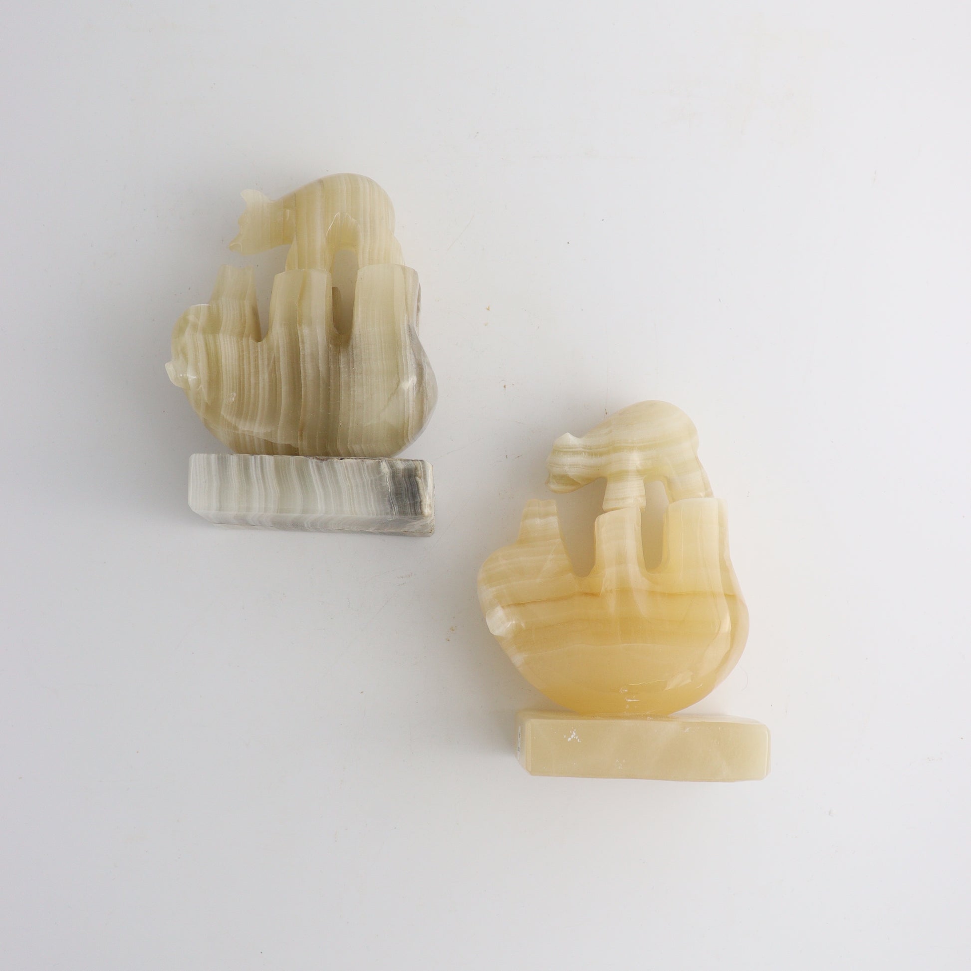 Onyx Bear Small and Large - TWO piece set - Expert Wholesale and Supplier of Wholesale Crystals & Bulk Gemstones, ["Mexico","onyx"]